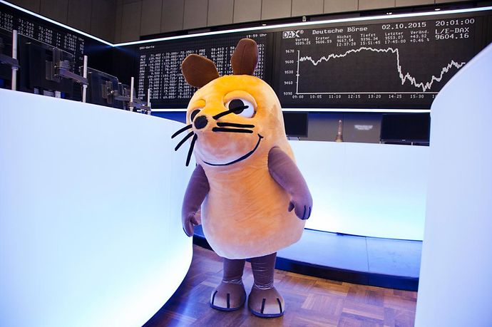 Türöffnertag mit der Maus an der Börse Frankfurt